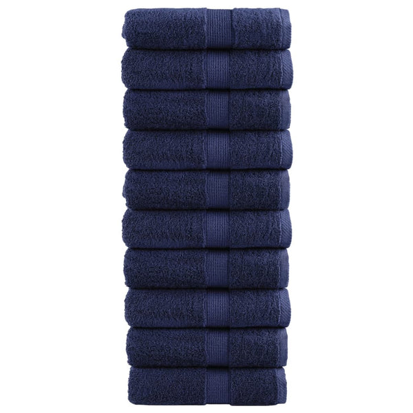 Premium-Waschtücher SOLUND 10 Stk. Marineblau 30x30 cm 600 g/m²