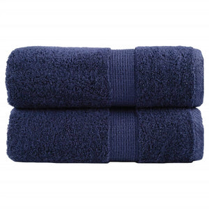 Premium Gästetücher SOLUND 2 Stk. Marineblau 30x50 cm 600 g/m²