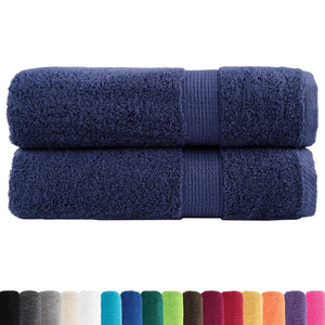 Premium Handtücher SOLUND 2 Stk. Marineblau 50x100 cm 600 g/m²