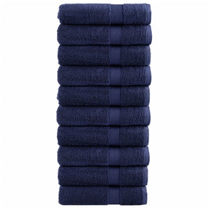 Premium Handtücher SOLUND 10 Stk. Marineblau 50x100 cm 600 g/m²