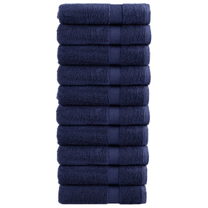 Premium Badetücher SOLUND 10 Stk. Marineblau 100x150 cm 600 g/m²