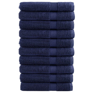 Premium Saunatücher SOLUND 10 Stk. Marineblau 80x200 cm 600 g/m²