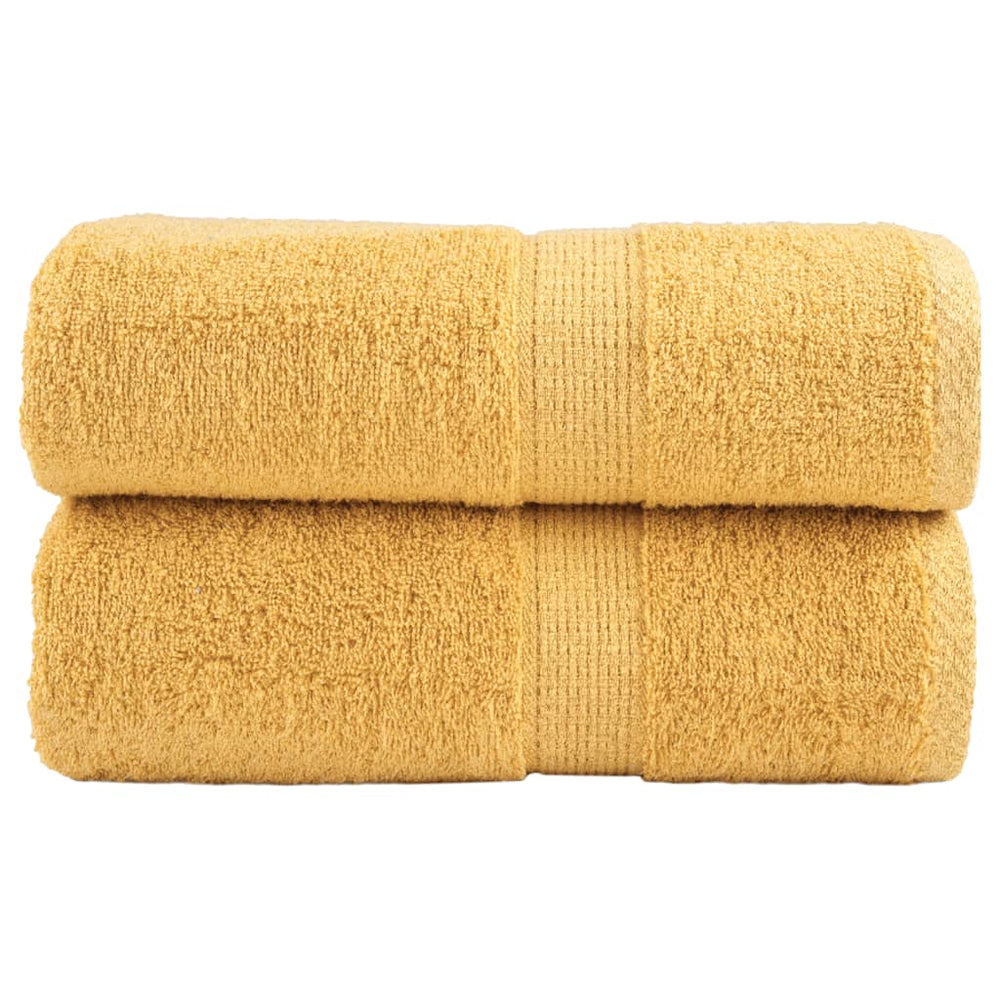 Premium Gästetücher SOLUND 2 Stk. Gold 30x50 cm 600 g/m²