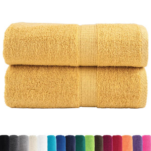Premium Gästetücher SOLUND 2 Stk. Gold 30x50 cm 600 g/m²