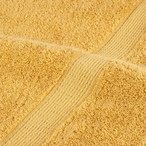 Premium Duschtücher SOLUND 4 Stk. Gold 70x140 cm 600 g/m²