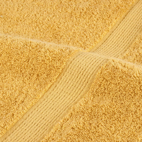 Premium Duschtücher SOLUND 10 Stk. Gold 70x140 cm 600 g/m²