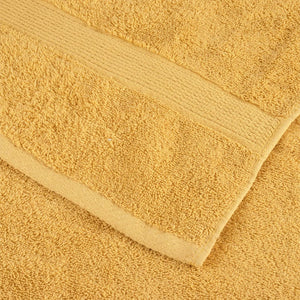 Premium Handtücher SOLUND 2 Stk. Gold 100x200 cm 600 g/m²