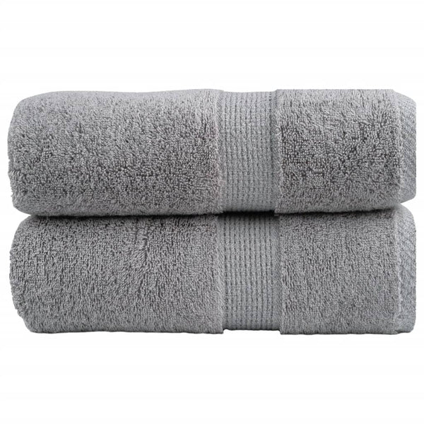 Premium-Waschtücher SOLUND 2 Stk. Grau 30x30 cm 600 g/m²