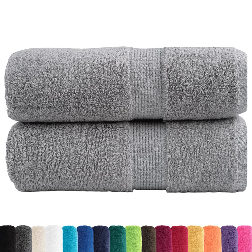 Premium-Waschtücher SOLUND 2 Stk. Grau 30x30 cm 600 g/m²