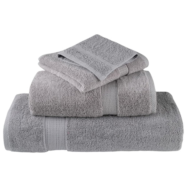 Premium-Waschtücher SOLUND 10 Stk. Grau 30x30 cm 600 g/m²