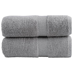 Premium Gästetücher SOLUND 2 Stk. Grau 30x50 cm 600 g/m²