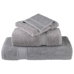 Premium Gästetücher SOLUND 4 Stk. Grau 30x50 cm 600 g/m²