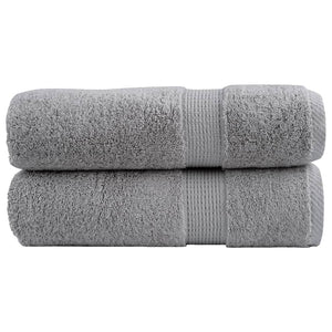 Premium Handtücher SOLUND 2 Stk. Grau 50x100 cm 600 g/m²