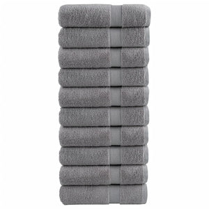 Premium Duschtücher SOLUND 10 Stk. Grau 70x140 cm 600 g/m²