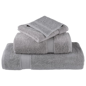 Premium Duschtücher SOLUND 10 Stk. Grau 70x140 cm 600 g/m²