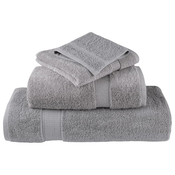 Premium Duschtücher SOLUND 10 Stk. Grau 70x140 cm 600 g/m²