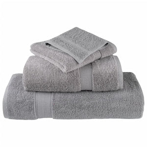 Premium Badetücher SOLUND 10 Stk. Grau 100x150 cm 600 g/m²