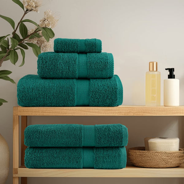 Premium Badetücher SOLUND 10 Stk. Grün 100x150 cm 600 g/m²