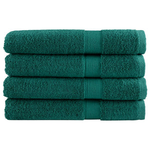 Premium-Saunatücher SOLUND 4 Stk. Grün 80x200 cm 600 g/m²