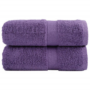 Premium Waschhandtücher SOLUND 2 Stück Lila 30x30 cm 600 g/m²