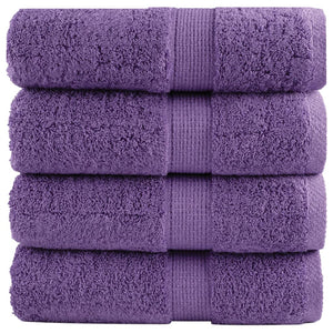 Premium-Gästetücher SOLUND 4 Stk. Lila 30x50 cm 600 g/m²