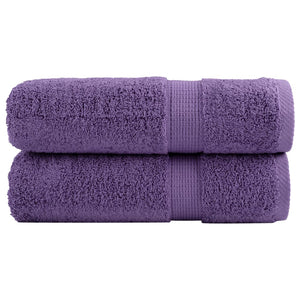 Premium-Handtücher SOLUND 2 Stk. Lila 50x100 cm 600 g/m²