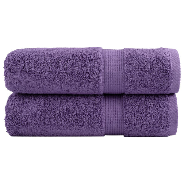 Premium-Handtücher SOLUND 2 Stk. Lila 50x100 cm 600 g/m²