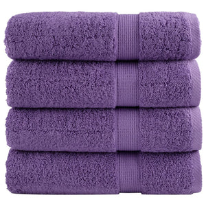 Premium-Duschtücher SOLUND 4 Stk. Lila 70x140 cm 600 g/m²