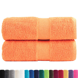 Premium Waschhandtücher SOLUND 2 Stück Orange 30x30 cm 600 g/m²