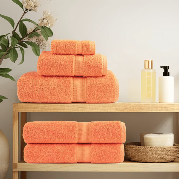 Premium Waschhandtücher SOLUND 2 Stück Orange 30x30 cm 600 g/m²