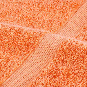 Premium Waschhandtücher SOLUND 4 Stück Orange 30x30 cm 600 g/m²
