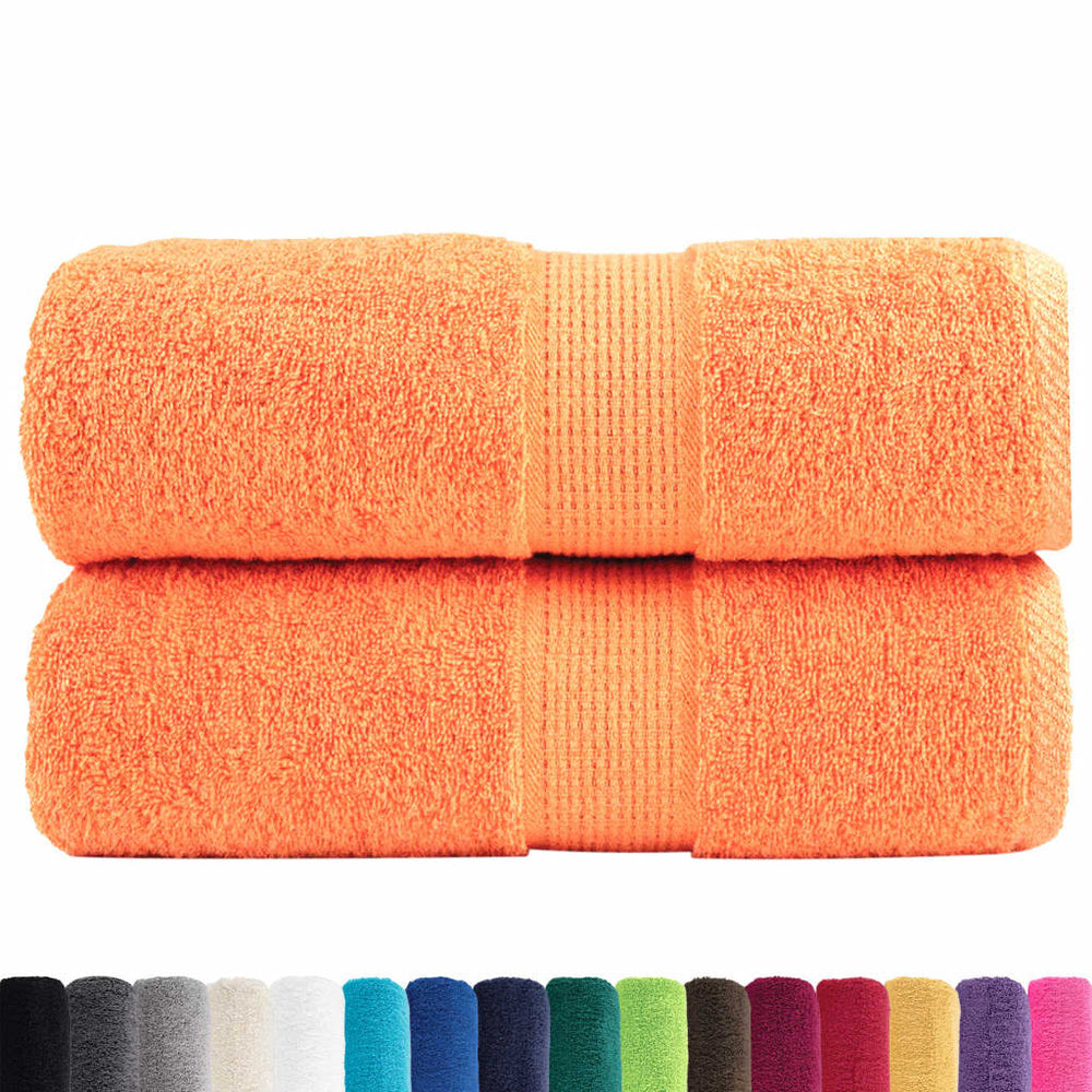 Premium-Gästetücher SOLUND 2 Stk. Orange 30x50 cm 600 g/m²