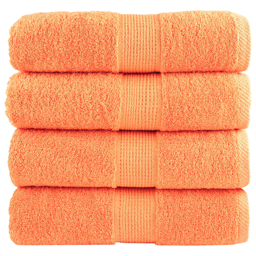 Premium-Gästetücher SOLUND 4 Stk. Orange 30x50 cm 600 g/m²