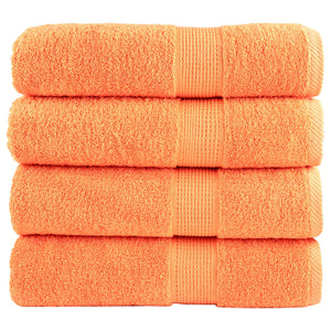 Premium-Handtücher SOLUND 4 Stk. Orange 50x100 cm 600 g/m²