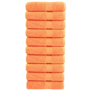 Premium-Duschtücher SOLUND 10 Stk. Orange 70x140 cm 600 g/m²