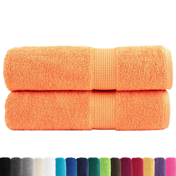 Premium Badetücher SOLUND 2 Stk. Orange 100x150 cm 600 g/m²