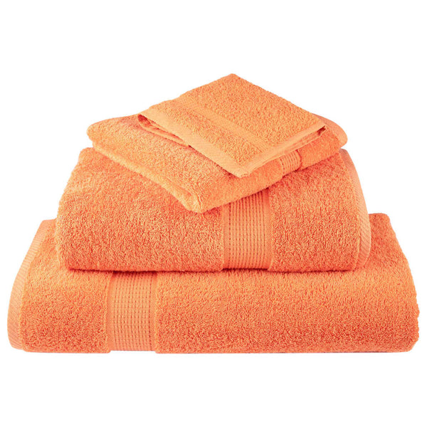 Premium Badetücher SOLUND 2 Stk. Orange 100x150 cm 600 g/m²