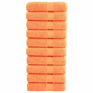 Premium Badetücher SOLUND 10 Stk. Orange 100x150 cm 600 g/m²