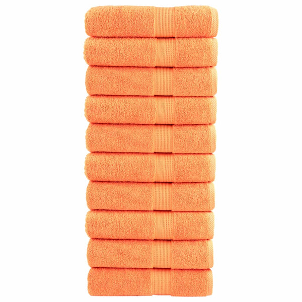 Premium Badetücher SOLUND 10 Stk. Orange 100x150 cm 600 g/m²
