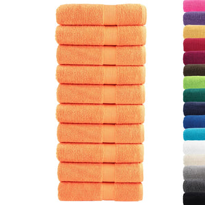 Premium Badetücher SOLUND 10 Stk. Orange 100x150 cm 600 g/m²