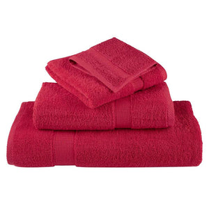 Premium Badetücher SOLUND 4 Stk. Rot 100x150 cm 600 g/m²
