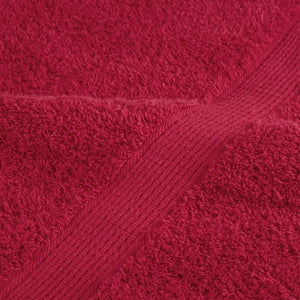 Premium Badetücher SOLUND 10 Stk. Rot 100x150 cm 600 g/m²
