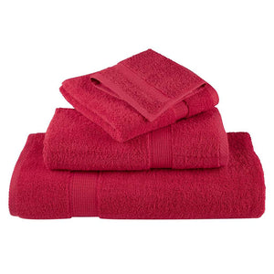 Premium-Saunatücher SOLUND 10 Stk. Rot 80x200 cm 600 g/m²
