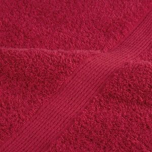 Premium-Saunatücher SOLUND 10 Stk. Rot 80x200 cm 600 g/m²