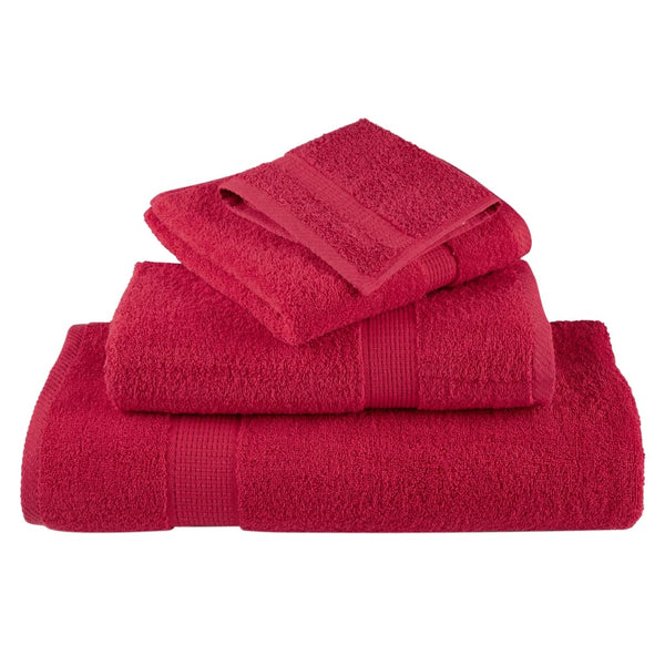 Premium-Handtücher SOLUND 4 Stk. Rot 100x200 cm 600 g/m²