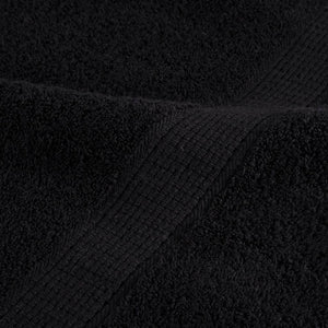 Premium Waschhandtücher SOLUND 4 Stück Schwarz 30x30 cm 600 g/m²
