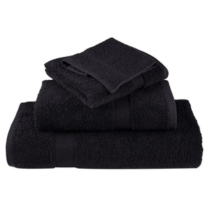 Premium Waschhandtücher SOLUND 10 Stück Schwarz 30x30 cm 600 g/m²