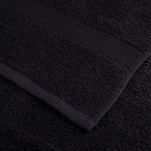 Premium-Gästetücher SOLUND 10 Stk. Schwarz 30x50 cm 600 g/m²