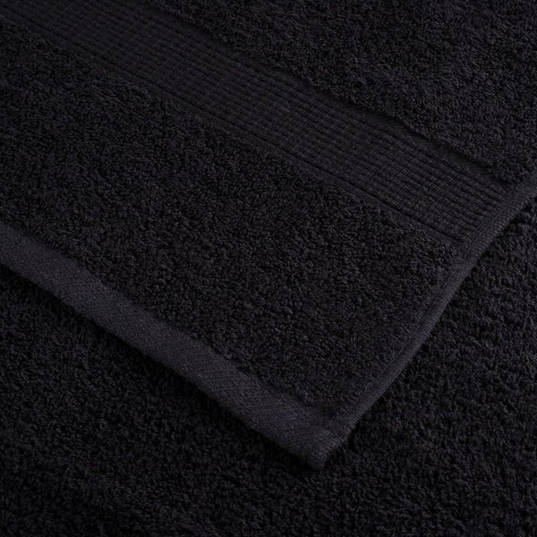 Premium Badetücher SOLUND 2 Stk. Schwarz 100x150 cm 600 g/m²