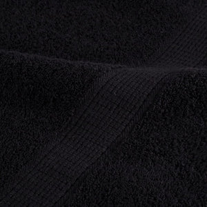 Premium Badetücher SOLUND 4 Stk. Schwarz 100x150 cm 600 g/m²